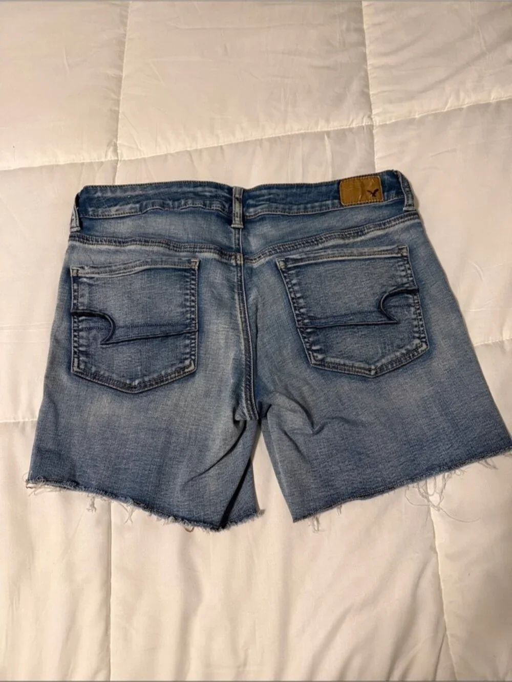 Light Blue Denim Cutoff Shorts